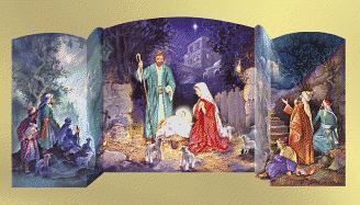 3-D Manger Scene Advent Calendar #Ca756