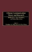 Chinese Communication Theory and Research