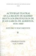 Actividad Teatral En La Región de Madrid Según Los Protocolos de Juan García de Albertos, 1634-1660: II