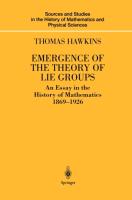 Emergence of the Theory of Lie Groups