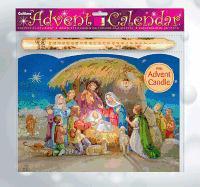 Shepherds Advent Calendar with Advent Candle