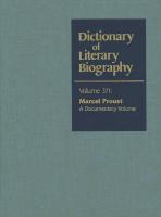 Dlb 371: Marcel Proust: A Documentary Volume