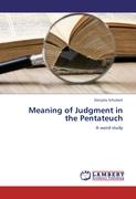 Meaning of Judgment in the Pentateuch