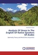 Analysis Of Stress In The English Of Native Speakers Of Arabic