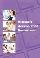 Microsoft Acces 2003 Basiswissen