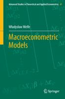 Macroeconometric Models