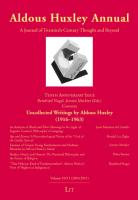 Aldous Huxley Annual. Volume 10.11 (2011,2012)