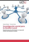 Investigación social para la Gestión Local