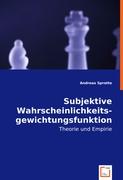 Subjektive Wahrscheinlichkeitsgewichtungsfunktionen