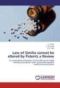 Law of Similia cannot be altered by Patents a Review