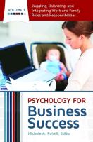 Psychology for Business Success [4 Volumes]