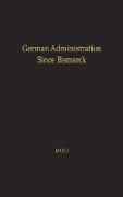 German Administration Since Bismarck