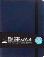 Monsieur Notebook Leather Journal - Navy Plain Small