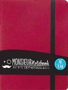 Monsieur Notebook A6 - blanko (90gr) pink