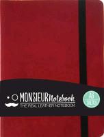 Monsieur Notebook Red Leather Sketch Small