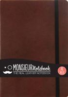 Monsieur Notebook Brown Leather Ruled Medium