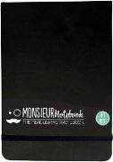 Monsieur Notebook Leather Journal - Landscape Black Sketch Medium