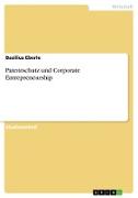 Patentschutz und Corporate Entrepreneurship