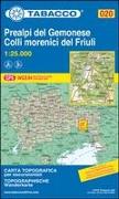 Tabacco Wandern 1 : 25 000 Prealpi del Gemonese / Colli morenici del Friuli
