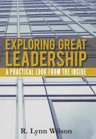 Exploring Great Leadership