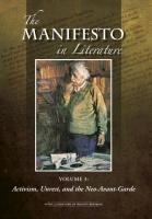 The Manifesto in Literature: 3 Volume Set