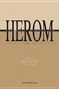 Herom: Journal on Hellenistic and Roman Material Culture