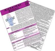 Alzheimer & Demenz - Medizinische Taschen-Karte