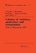 Calculus of Variations, Applications and Computations