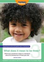 What Does It Mean To Be Three?