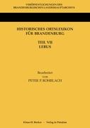Historisches Ortslexikon für Brandenburg, Teil VII, Lebus