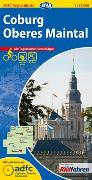 ADFC-Regionalkarte Coburg/Oberes Maintal, 1:75.000, mit Tagestourenvorschlägen, reiß- und wetterfest, E-Bike-geeignet, GPS-Tracks Download
