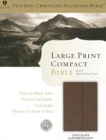 Large Print Compact Reference Bible-HCSB-Magnetic Flap