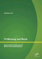 TV-Werbung und Musik: Audiovisuelle Verführung mit Musik in Fernsehwerbespots