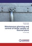 Maintenance planning and control of boiler section of thermal plant