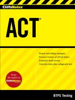 Cliffsnotes ACT