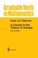 A Course in the Theory of Groups