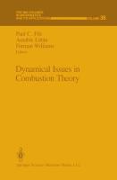 Dynamical Issues in Combustion Theory