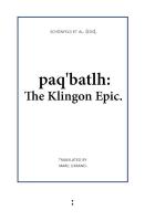 Paq'batlh: The Klingon Epic