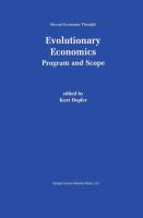 Evolutionary Economics: Program and Scope