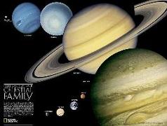 National Geographic: The Solar System: 2 Sided Wall Map - Laminated (24.25 X 18.25 Inches)