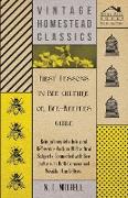 First Lessons in Bee Culture or, Bee-Keeper's Guide - Being a Complete Index and Reference Book on all Practical Subjects Connected with Bee Culture - Being a Complete Analysis of the Whole Subject