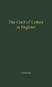 The Craft of Letters in England