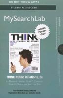 Mysearchlab with Pearson Etext -- Standalone Access Card -- For Think Public Relations