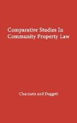 Comparative Studies in Community Property Law