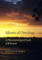 Idioms of Ontology: A Phenomenological Study of Whitman