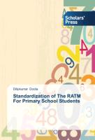 Standardization of The RATM For Primary School Students