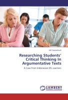 Researching Students¿ Critical Thinking In Argumentative Texts