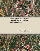 Piano Quartet No.2 - A Scores for Piano, Violin, Viola and Cello Op.26 (1861)