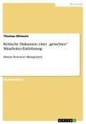 Kritische Diskussion einer ¿gerechten¿ Mitarbeiter-Entlohnung