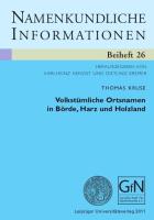 Volkstümliche Ortsnamen in Börde, Harz und Holzland